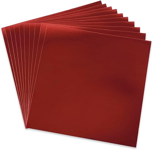 Cartulina Metálica Roja